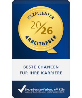 Auszeichnung vom Steuerberater-Verband e.V. Köln als exzellenter Arbeitgeber 2026