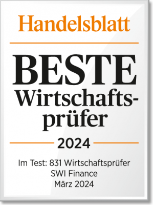 Auszeichnung von Handelsblatt als beste Wirtschaftsprüfer 2024